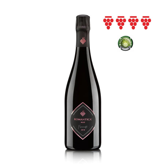 Franciacorta Rosé Brut Millesimato 2021 Romantica DOCG